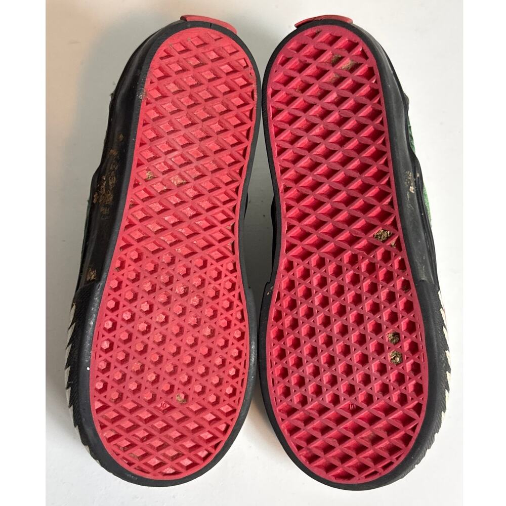 Vans Kids Classic Slip On Poison Reptile Snake Green Shoe Toddler 9 Scales Boys - Picture 6 of 7